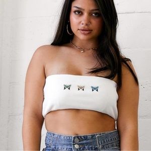 Butterfly Tube Top